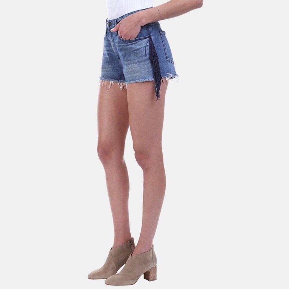 3x1 Fringed Denim Cut Off Shorts Size 24 NWT